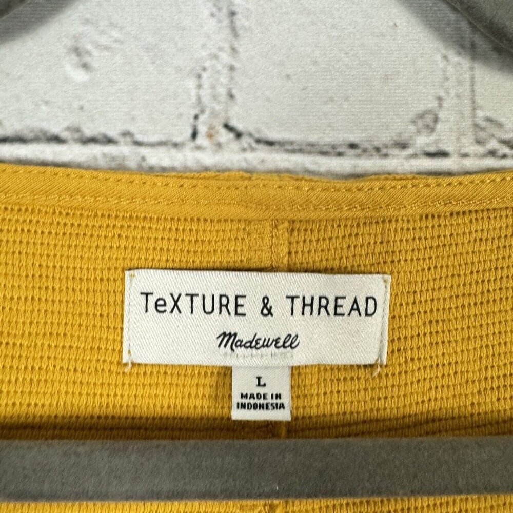 Madewell Texture And Thread Top Button Front Tie … - image 7